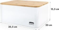 Oklahoma Broodtrommel Metaal 35,5x15,5x23 Cm Bamboe Deksel Snijplank -Mepal Promos Winkel 1200x628 3