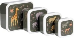 A Little Lovely Company - Brooddoos - Broodtrommel -Lunch & Snack Box Set Van 4 - Savanne 15 A Little Lovely Company - Brooddoos - Broodtrommel -Lunch & Snack Box Set Van 4 - Savanne -Mepal Promos Winkel 1200x629