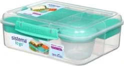 Sistema Bento Lunchbox 1.65L Met Yoghurtpotje - Minty Teal