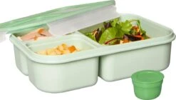 Lock&Lock Lunchset - Yoghurtbeker En Lunchboxen - Bento Box - Muesli Beker - Snackdoosjes - Lunchpot - Met Compartimenten - Volwassenen En Kinderen - To Go - Lekvrij - BPA Vrij - Groen -Mepal Promos Winkel 1200x678 1