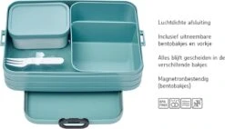 Mepal – Bento Lunchbox Take A Break Large- Inclusief Bento Box – Nordic Blue – Lunchbox Voor Volwassenen -Mepal Promos Winkel 1200x688 2