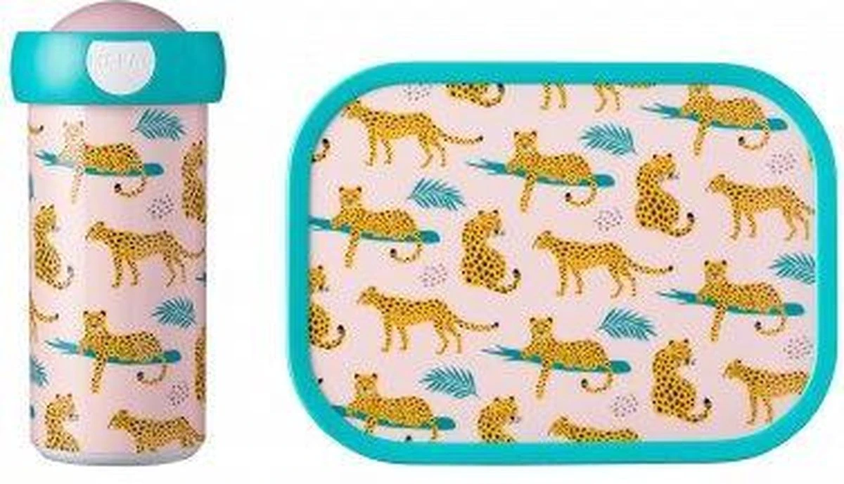 Mepal – Lunchset Campus (sb + Lb) – Schoolbeker En Broodtrommel Voor Kinderen – Leopard – Bento Box - Lekvrij 1 Mepal – Lunchset Campus (sb + Lb) – Schoolbeker En Broodtrommel Voor Kinderen – Leopard – Bento Box - Lekvrij