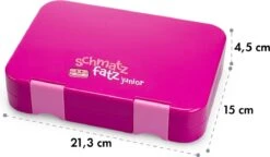 Schmatzfatz Junior Lunchbox 6 Vakken 21,3 X 15 X 4,5 Cm (BxHxD) -Mepal Promos Winkel 1200x698