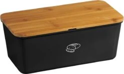 Melamine Broodtrommel Met Bamboe Snijplank | Brood Bewaar Doos Met Hoge Kwaliteit Bamboe Snij Plank | Met Bamboe Deksel, Te Gebruiken Als Brood Snijplank | Afm. 34 X 18 X 14 Cm. | Kleur Brood Trommel: ZWART 6 Melamine Broodtrommel Met Bamboe Snijplank | Brood Bewaar Doos Met Hoge Kwaliteit Bamboe Snij Plank | Met Bamboe Deksel, Te Gebruiken Als Brood Snijplank | Afm. 34 X 18 X 14 Cm. | Kleur Brood Trommel: ZWART -Mepal Promos Winkel 1200x713