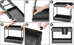 Kruidenrekken, Opslagrekken In De Keuken, 2 Lagen, Naaierrekken Op Het Aanrecht, Voor Organisatoren Van Kruidenrekken, Aardewerk/Opbergrekken Van De Keuken -Mepal Promos Winkel 1200x732