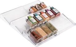 Kruidenrek - Lade-organizer - Voor Keuken, Badkamer En Kantoor - Voor Kruiden En Specerijen - Uitschuifbaar/3 Verdiepingen - Transparant 5 Kruidenrek - Lade-organizer - Voor Keuken, Badkamer En Kantoor - Voor Kruiden En Specerijen - Uitschuifbaar/3 Verdiepingen - Transparant -Mepal Promos Winkel 1200x740 1