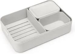 Brabantia Make & Take Bento Lunchbox Incl Bentobox - Large - Kunststof - Light Grey -Mepal Promos Winkel 1200x859 1