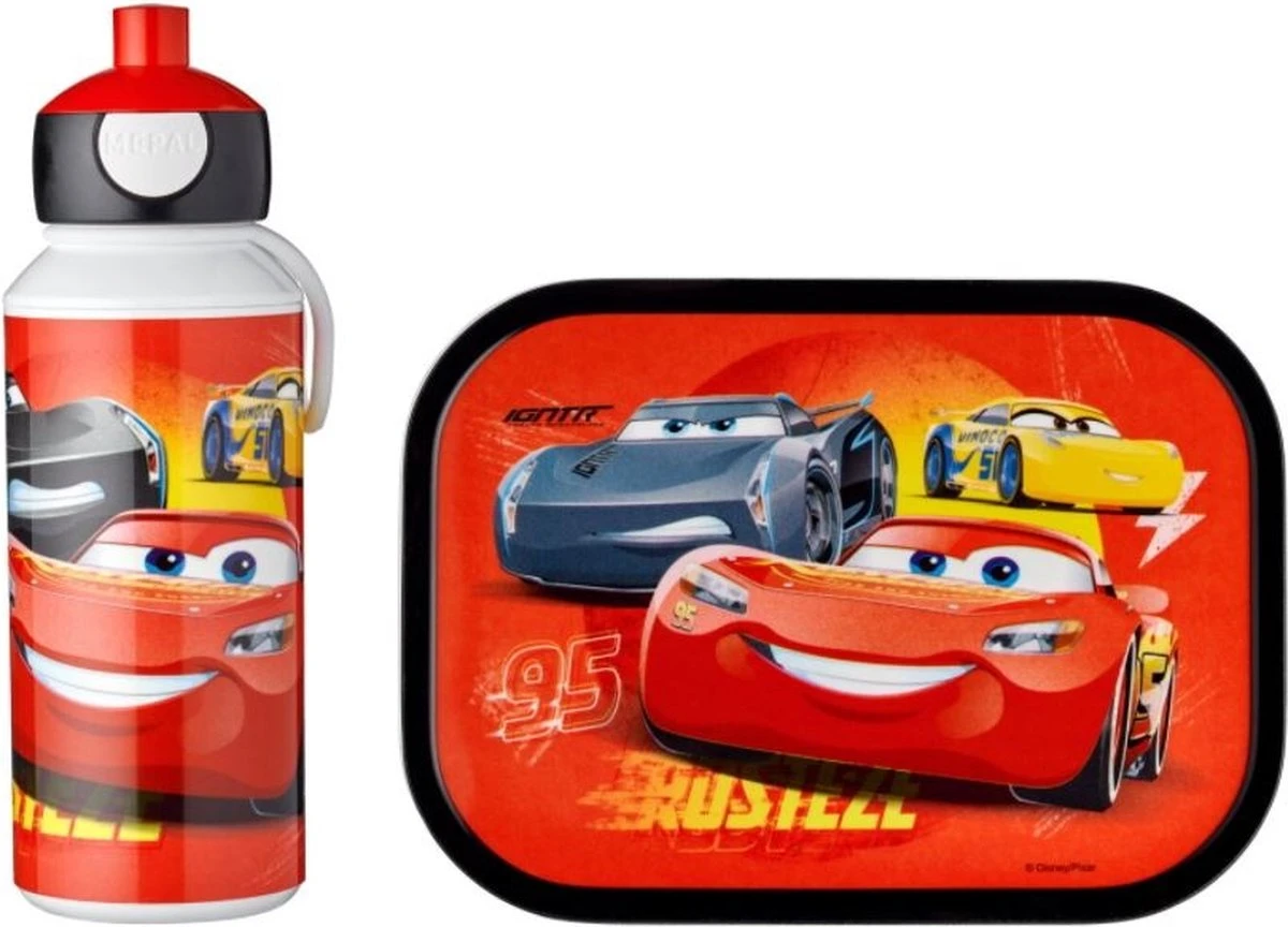 Mepal – Lunchset Campus (pu + Lb) – Pop-up Drinkfles En Broodtrommel Voor Kinderen – Cars – Bento Box – Lekvrij 6 Mepal – Lunchset Campus (pu + Lb) – Pop-up Drinkfles En Broodtrommel Voor Kinderen – Cars – Bento Box – Lekvrij - Afbeelding 6