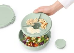 Brabantia Make & Take Salade Lunchbox - 1,3 L - Kunststof - Jade Green -Mepal Promos Winkel 1200x866