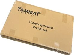 TammaT - Kruidenrek - Kruidenrek Staand - Inklapbare Keukenrek - 3-laags 35x21x56,5CM - Keuken Organizer - Aanrecht Organizer - Keuken Opslag - Roestvrij Staal - Opbergrek - Keuken Organizers - Roestvrij En Krasvrij -Mepal Promos Winkel 1200x906