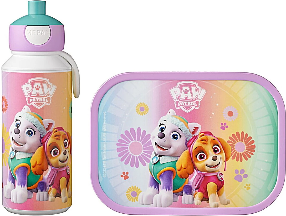 Mepal Paw Patrol Girls Voordeelset Lunchbox & Pop-up Fles 1 Mepal Paw Patrol Girls Voordeelset Lunchbox & Pop-up Fles