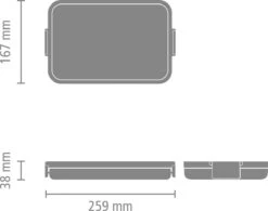 Brabantia Make & Take Lunchbox - Plat - Kunststof - Jade Green -Mepal Promos Winkel 1200x949