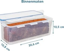 Lock&Lock Vershouddoos - Bewaardoos Met Deksel - Voor Ontbijtkoek Peperkoek En Cake - Cakedoos - 100% Luchtdicht - 3,4 Liter -Mepal Promos Winkel 1200x953 1
