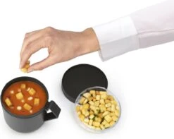 Brabantia Make & Take Soepbeker - 0,6 L - Kunststof - Dark Grey -Mepal Promos Winkel 1200x958