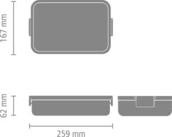 Brabantia Make & Take Bento Lunchbox Incl Bentobox - Large - Kunststof - Light Grey -Mepal Promos Winkel 1200x959 4