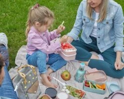 Homra Lunchbox STAQS Pink - Bento Box - 2 Laags Broodtrommel - 3 Compartimenten - Roze - Lunch To Go - Duurzaam Kunststof - BPA Vrij - 3 Vaks Lunchtrommel Voor Volwassenen - Inclusief Bestek - Magnetron, Diepvries, Vaatwasser Bestendig - Vers Houden -Mepal Promos Winkel 1200x960 1