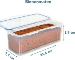 Lock&Lock Vershouddoos - Bewaardoos Met Deksel - Voor Ontbijtkoek Peperkoek En Cake - Cakedoos - 100% Luchtdicht - 2 Liter -Mepal Promos Winkel 1200x963