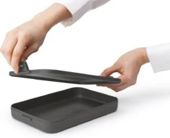 Brabantia Make & Take Lunchbox - Plat - Kunststof - Dark Grey -Mepal Promos Winkel 1200x978