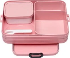 Mepal – Bento Lunchbox Take A Break Large- Inclusief Bento Box – Nordic Pink – Lunchbox Voor Volwassenen -Mepal Promos Winkel 1200x993