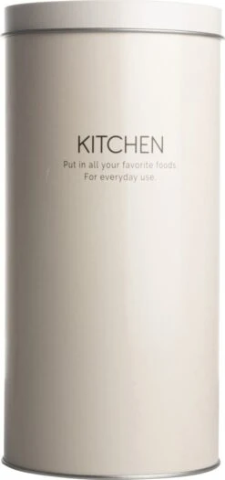 Gusta Voorraadblik - Beige - Metaal - Beschuitbus - Opbergbus - Ø11X22 Cm 5 Gusta Voorraadblik - Beige - Metaal - Beschuitbus - Opbergbus - Ø11X22 Cm -Mepal Promos Winkel 565x1200