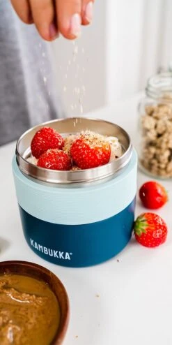 Kambukka Bora - Lunchbox - 400 Ml - Voedselcontainer Houdt 6 Uur Warm & 100 % Lekvrij - Deep Teal -Mepal Promos Winkel 600x1200