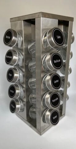 Pleasantwork Kruidenrek - Staand - Draaibaar - 20 Potjes -Mepal Promos Winkel 613x1200