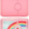 Yumbox Snack - Lekvrije Bento Box Lunchbox - 3 Vakken - Coco Roze / Rainbow Tray