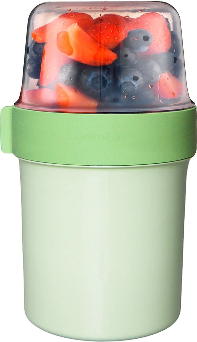 Lock&Lock Yoghurtbeker - Yoghurt Beker To Go - Muesli Beker To Go - Lunchpot - Lunchbeker - Medium - 560 Ml + 310 Ml - Groen 1 Lock&Lock Yoghurtbeker - Yoghurt Beker To Go - Muesli Beker To Go - Lunchpot - Lunchbeker - Medium - 560 Ml + 310 Ml - Groen