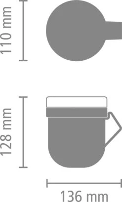 Brabantia Make & Take Soepbeker - 0,6 L - Kunststof - Dark Grey -Mepal Promos Winkel 725x1200