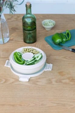 Brabantia Make & Take Salade Lunchbox - 1,3 L - Kunststof - Light Grey -Mepal Promos Winkel 800x1200 11