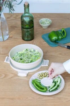 Brabantia Make & Take Salade Lunchbox - 1,3 L - Kunststof - Light Grey -Mepal Promos Winkel 800x1200 12