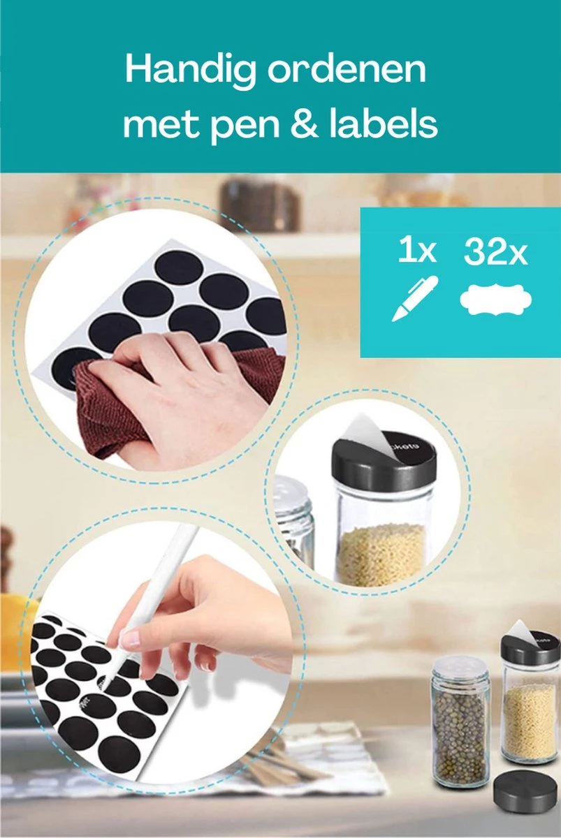 TidyHome Kruidenrek Draaibaar - Kruidenpotjes - Kruiden Carrousel - 20 Kruidenpotjes - Zwart - RVS - Draaibaar - Aanrecht Organizer - Inclusief Labels, Pen En Trechter - Keuken Organizer 4 TidyHome Kruidenrek Draaibaar - Kruidenpotjes - Kruiden Carrousel - 20 Kruidenpotjes - Zwart - RVS - Draaibaar - Aanrecht Organizer - Inclusief Labels, Pen En Trechter - Keuken Organizer - Afbeelding 4