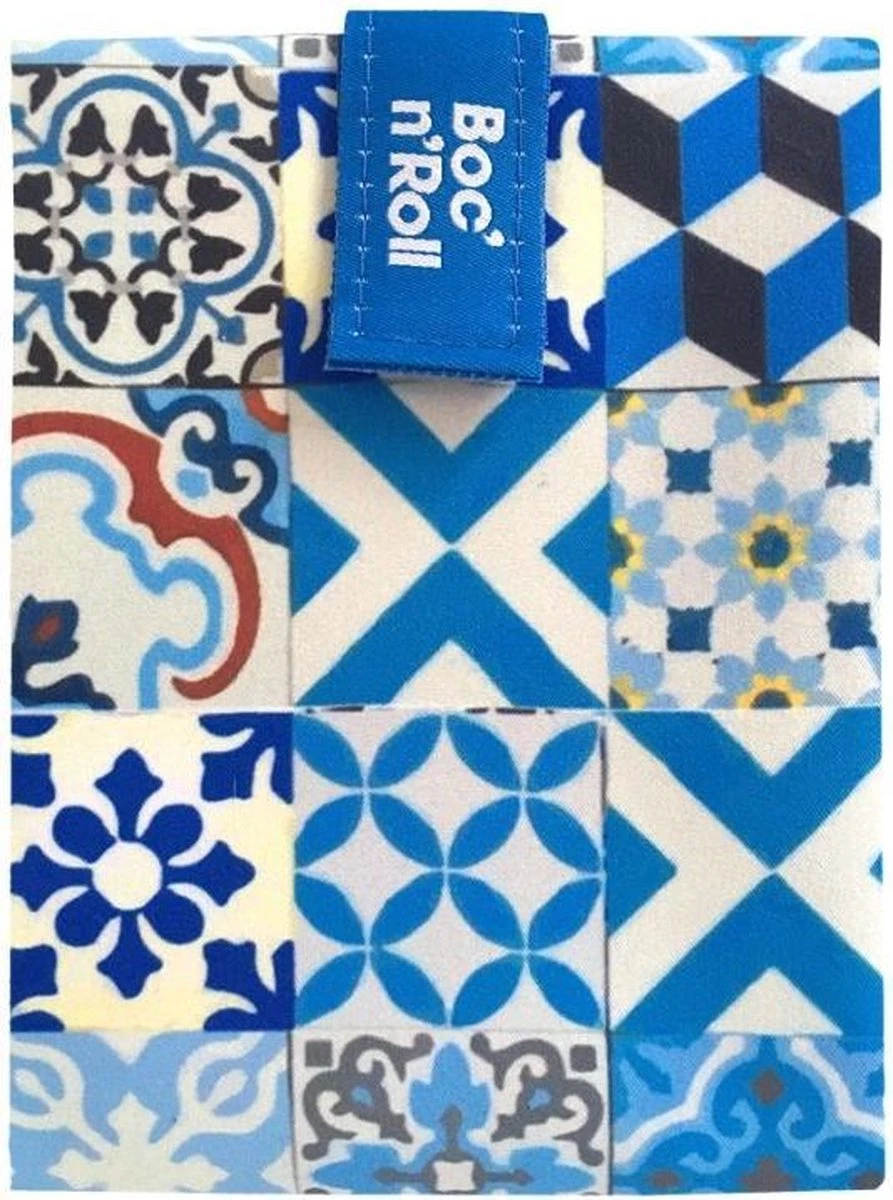 Boc'n'Roll Foodwrap - Patchwork Blauw 1 Boc'n'Roll Foodwrap - Patchwork Blauw