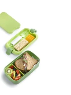 Curver Lunch&Go - Vershouddoos - Lunchbox - Inclusief Bestek - 2/3 Compartimenten - Groen -Mepal Promos Winkel 900x1200 2