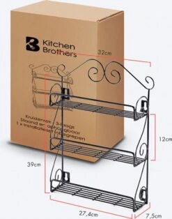 KitchenBrothers Kruidenrek - Staand En Ophangbaar - Voor 21 Potjes - 3 Laags - Metaal 12 KitchenBrothers Kruidenrek - Staand En Ophangbaar - Voor 21 Potjes - 3 Laags - Metaal -Mepal Promos Winkel 945x1200
